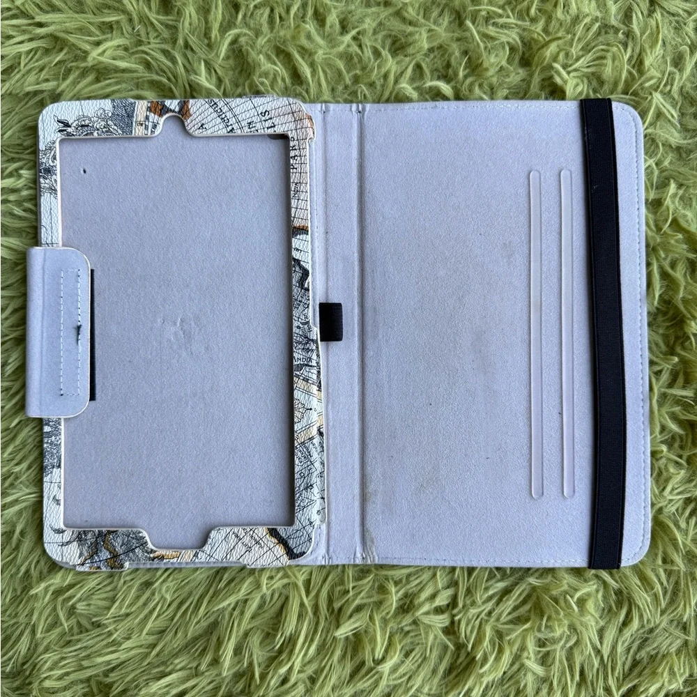 Vintage Map Tablet Case Stand Cover iPad Holder Travel Design